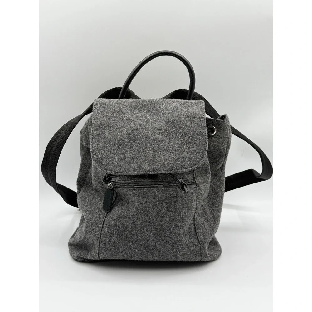 B17 Vintage Talbots Wool Blend Backpack Grey